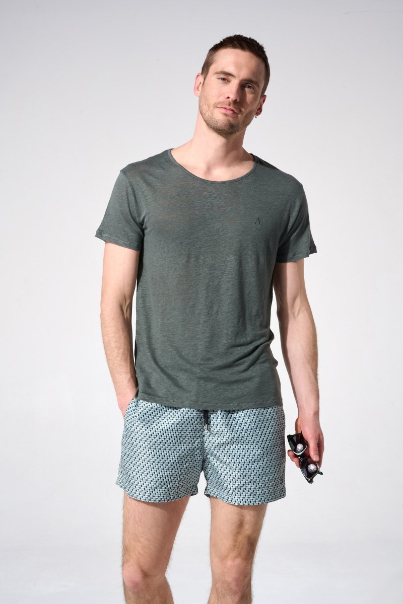 Maillot de bain homme vert 
