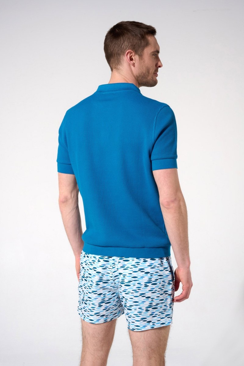 Short de bain homme bleu 